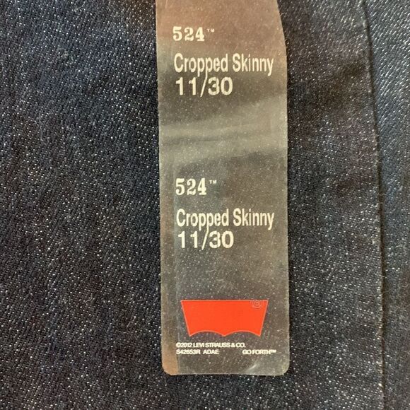LEVIS, cropped skinny, NWT, size 11,. 30 waist, great style - Picture 12 of 14